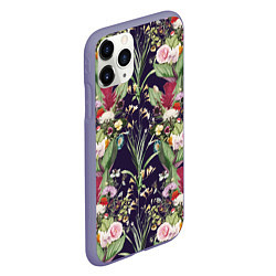 Чехол iPhone 11 Pro матовый Цветы В Букетах, цвет: 3D-серый — фото 2