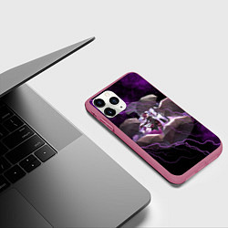 Чехол iPhone 11 Pro матовый Кафка Honkai star rail, цвет: 3D-малиновый — фото 2