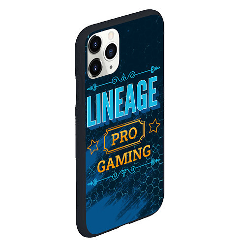 Чехол iPhone 11 Pro матовый Игра Lineage: PRO Gaming / 3D-Черный – фото 2