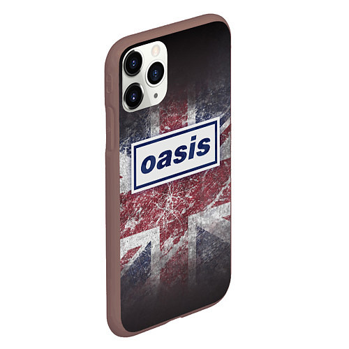 Чехол iPhone 11 Pro матовый OASIS - брит-поп / 3D-Коричневый – фото 2