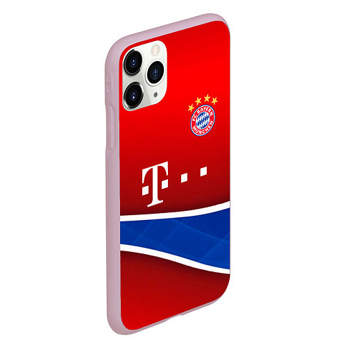 Чехол iPhone 11 Pro матовый Bayern munchen sport / 3D-Розовый – фото 2