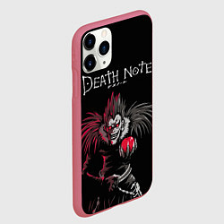 Чехол iPhone 11 Pro матовый Тетрадь смерти Ryuk, цвет: 3D-малиновый — фото 2