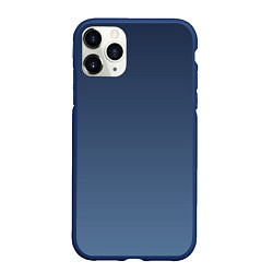 Чехол iPhone 11 Pro матовый Gradient Dark Blue, цвет: 3D-тёмно-синий