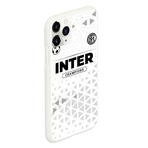 Чехол iPhone 11 Pro матовый Inter Champions Униформа / 3D-Белый – фото 2