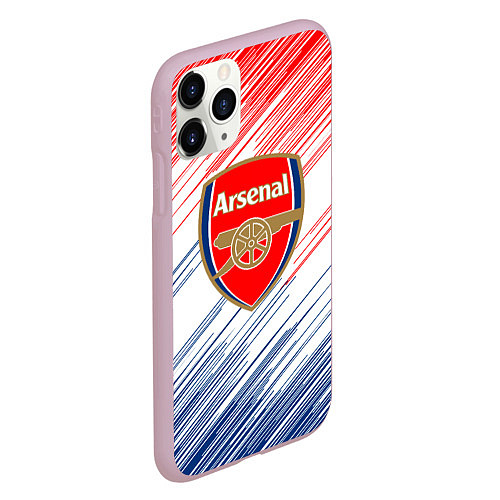 Чехол iPhone 11 Pro матовый Арсенал arsenal logo / 3D-Розовый – фото 2