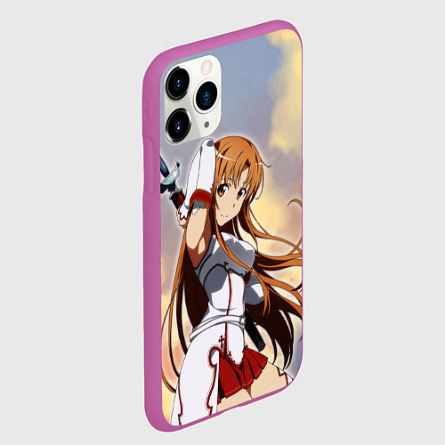 Чехол iPhone 11 Pro матовый Асуна Юки - Sword Art Online / 3D-Фиолетовый – фото 2