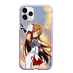 Чехол iPhone 11 Pro матовый Асуна Юки - Sword Art Online, цвет: 3D-светло-сиреневый