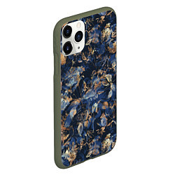 Чехол iPhone 11 Pro матовый Цветы Вечерний Летний Сад, цвет: 3D-темно-зеленый — фото 2