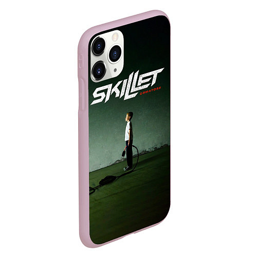 Чехол iPhone 11 Pro матовый Comatose - Skillet / 3D-Розовый – фото 2