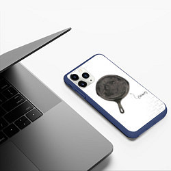 Чехол iPhone 11 Pro матовый Skillet - альбом, цвет: 3D-тёмно-синий — фото 2