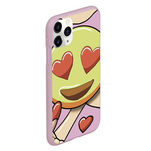 Чехол iPhone 11 Pro матовый LOVE- emotion collection / 3D-Розовый – фото 2