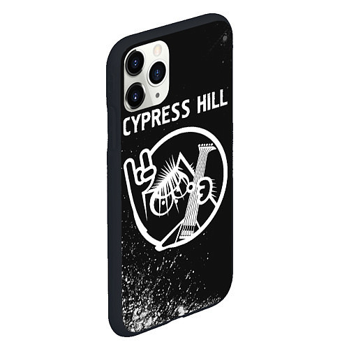 Чехол iPhone 11 Pro матовый Cypress Hill КОТ Арт / 3D-Черный – фото 2