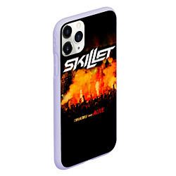 Чехол iPhone 11 Pro матовый Comatose Comes Alive - Skillet, цвет: 3D-светло-сиреневый — фото 2