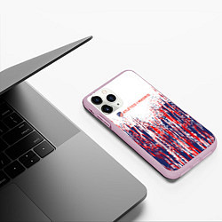 Чехол iPhone 11 Pro матовый АТЛЕТИКО МАДРИД ATLETICO MADRID краска, цвет: 3D-розовый — фото 2