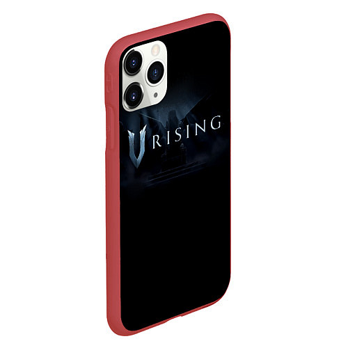 Чехол iPhone 11 Pro матовый Logo V Rising / 3D-Красный – фото 2