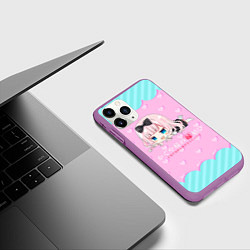 Чехол iPhone 11 Pro матовый Цубамэ Коясу Kaguya-sama: Love is War, цвет: 3D-фиолетовый — фото 2