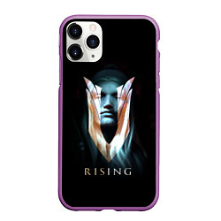 Чехол iPhone 11 Pro матовый V rising - вампир, цвет: 3D-фиолетовый