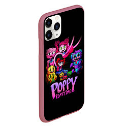 Чехол iPhone 11 Pro матовый POPPY PLAYTIME chapter 2 персонажи игры, цвет: 3D-малиновый — фото 2