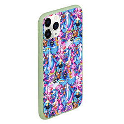 Чехол iPhone 11 Pro матовый POPPY PLAYTIME HAGGY WAGGY AND KISSY MISSY LOVE, цвет: 3D-салатовый — фото 2