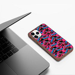 Чехол iPhone 11 Pro матовый POPPY PLAYTIME HAGGY WAGGY AND KISSY MISSY ПАТТЕРН, цвет: 3D-коричневый — фото 2