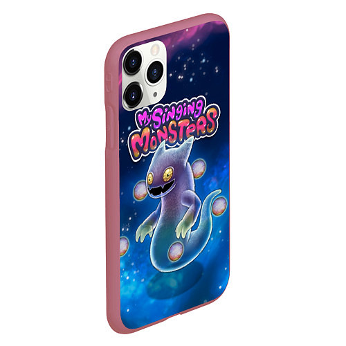 Чехол iPhone 11 Pro матовый My Singings monsters ВУЖАС GHAZT / 3D-Малиновый – фото 2