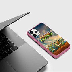 Чехол iPhone 11 Pro матовый My singing monsters САХАСЕМЬЯ, цвет: 3D-малиновый — фото 2