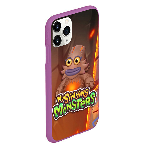 Чехол iPhone 11 Pro матовый My singing monsters ЛАВАТЁКА Kayna / 3D-Фиолетовый – фото 2