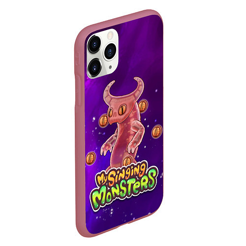 Чехол iPhone 11 Pro матовый My singing monsters ЭПИЧЕСКИЙ ВУЖАС / 3D-Малиновый – фото 2