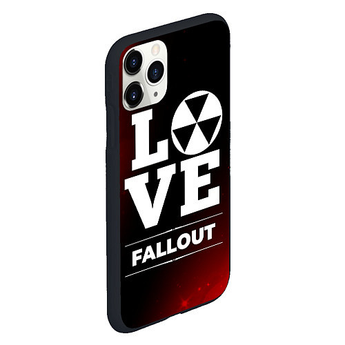Чехол iPhone 11 Pro матовый Fallout Love Классика / 3D-Черный – фото 2