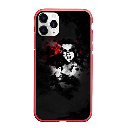 Чехол iPhone 11 Pro матовый Stranger Things Trio, цвет: 3D-красный