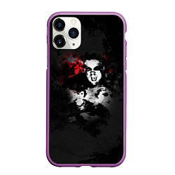 Чехол iPhone 11 Pro матовый Stranger Things Trio, цвет: 3D-фиолетовый