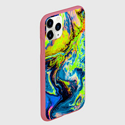 Чехол iPhone 11 Pro матовый The Poisonous Palette, цвет: 3D-малиновый — фото 2