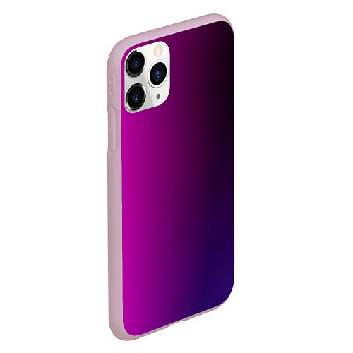 Чехол iPhone 11 Pro матовый VIOLET gradient / 3D-Розовый – фото 2