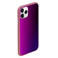 Чехол iPhone 11 Pro матовый VIOLET gradient, цвет: 3D-малиновый — фото 2