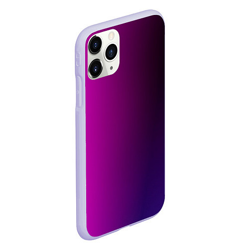 Чехол iPhone 11 Pro матовый VIOLET gradient / 3D-Светло-сиреневый – фото 2