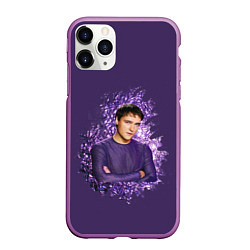 Чехол iPhone 11 Pro матовый Юра Шатунов вечно молодой, цвет: 3D-фиолетовый