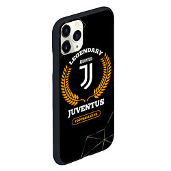 Чехол iPhone 11 Pro матовый Лого Juventus и надпись Legendary Football Club на, цвет: 3D-черный — фото 2