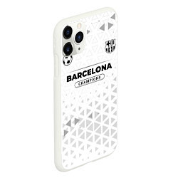 Чехол iPhone 11 Pro матовый Barcelona Champions Униформа, цвет: 3D-белый — фото 2
