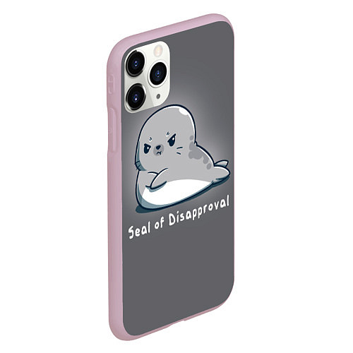 Чехол iPhone 11 Pro матовый Seal of Disapproval / 3D-Розовый – фото 2