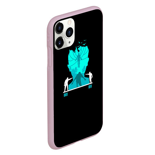 Чехол iPhone 11 Pro матовый Eleven vs Vecna / 3D-Розовый – фото 2