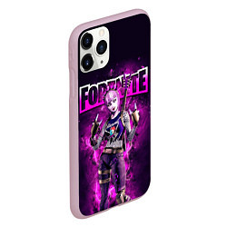 Чехол iPhone 11 Pro матовый Fortnite Dark Power Chord Video game, цвет: 3D-розовый — фото 2