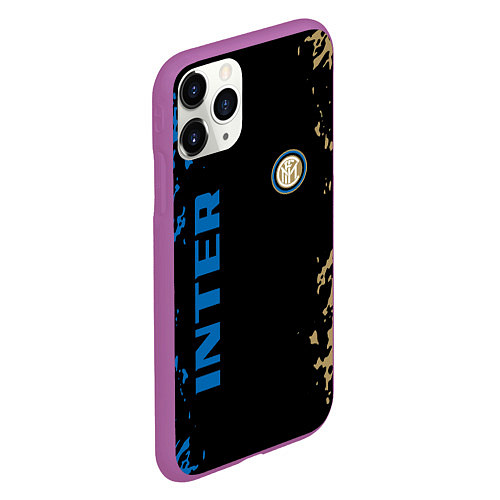 Чехол iPhone 11 Pro матовый Интер inter / 3D-Фиолетовый – фото 2