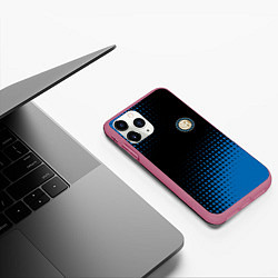 Чехол iPhone 11 Pro матовый Inter абстракция, цвет: 3D-малиновый — фото 2