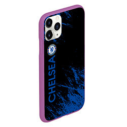 Чехол iPhone 11 Pro матовый Chelsea текстура, цвет: 3D-фиолетовый — фото 2