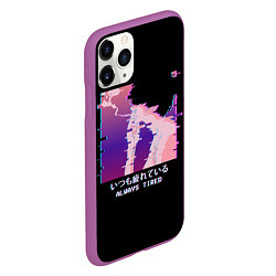 Чехол iPhone 11 Pro матовый Sad neon boy, цвет: 3D-фиолетовый — фото 2