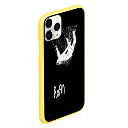 Чехол iPhone 11 Pro матовый KoЯn Korn, цвет: 3D-желтый — фото 2