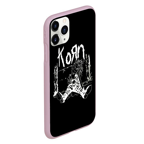 Чехол iPhone 11 Pro матовый KoЯn группа / 3D-Розовый – фото 2