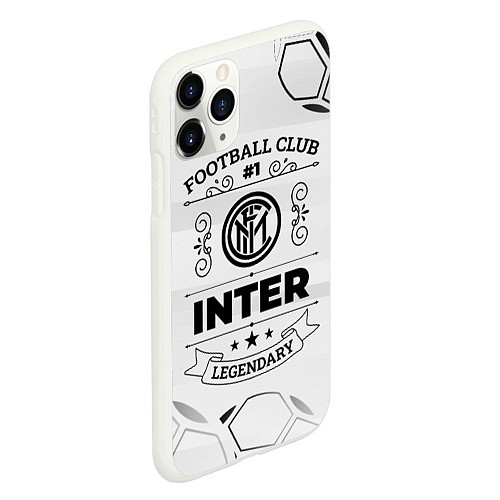 Чехол iPhone 11 Pro матовый Inter Football Club Number 1 Legendary / 3D-Белый – фото 2