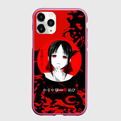 Чехол iPhone 11 Pro матовый Love is war Госпожа Кагуя Синомия, цвет: 3D-малиновый