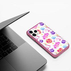 Чехол iPhone 11 Pro матовый Сейлор Мун Sailor Moon, цвет: 3D-малиновый — фото 2